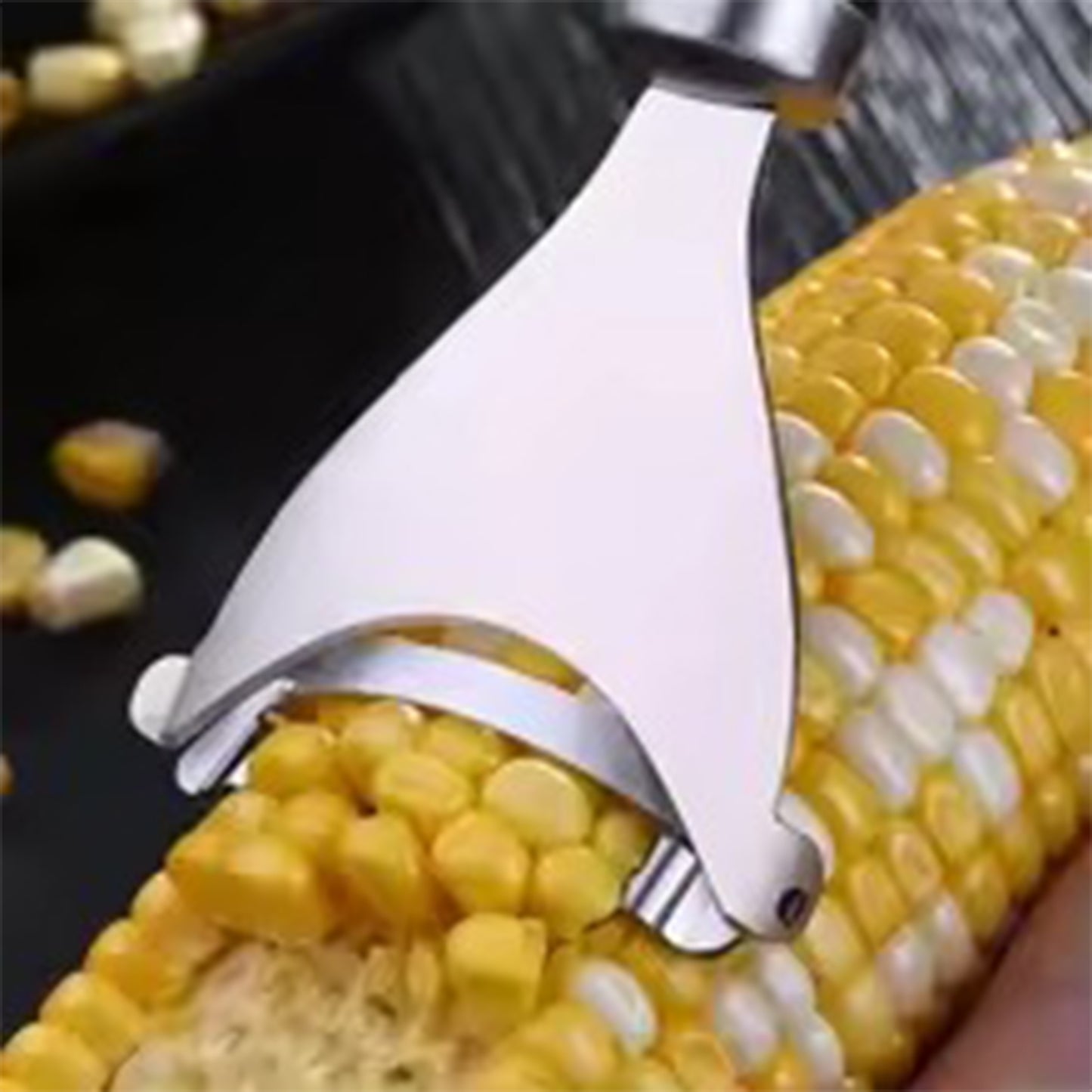 Stainless Steel Corn Peeler - Fast & Easy Cob Shaver