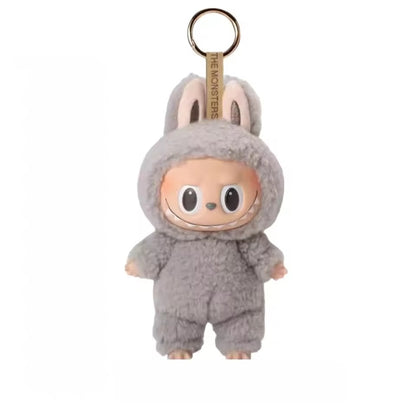 Labubu Doll Box Cute Vinyl Toy – Keychain Toy with Plush Clothes