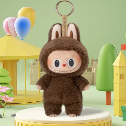 Labubu Doll Box Cute Vinyl Toy – Keychain Toy with Plush Clothes