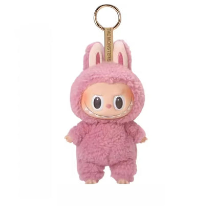 Labubu Doll Box Cute Vinyl Toy – Keychain Toy with Plush Clothes