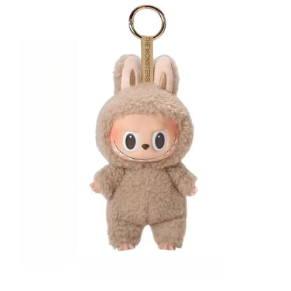 Labubu Doll Box Cute Vinyl Toy – Keychain Toy with Plush Clothes